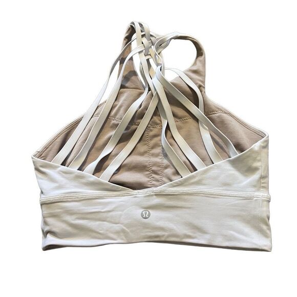 Lululemon free to be moved white sports bra size 6 - Picture 1 of 3